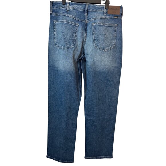 NWT Wrangler 34x30 Mens Relaxed Fit Jeans Blue Denim - Picture 8 of 12
